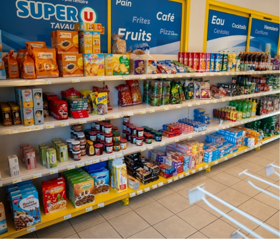 The Grocery & Bar at Les Bords de Loue campsite in Jura