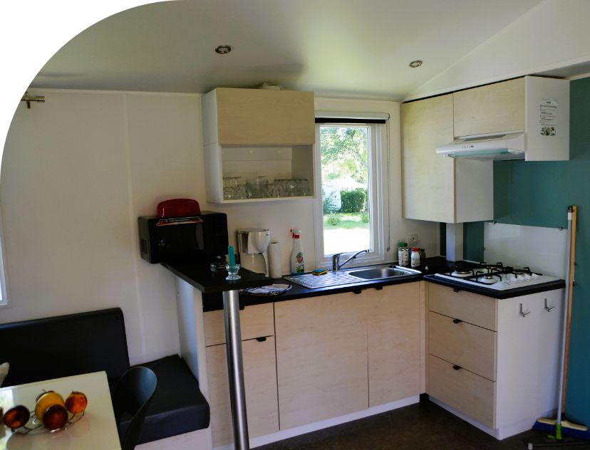 Kitchen in Quattro mobile home