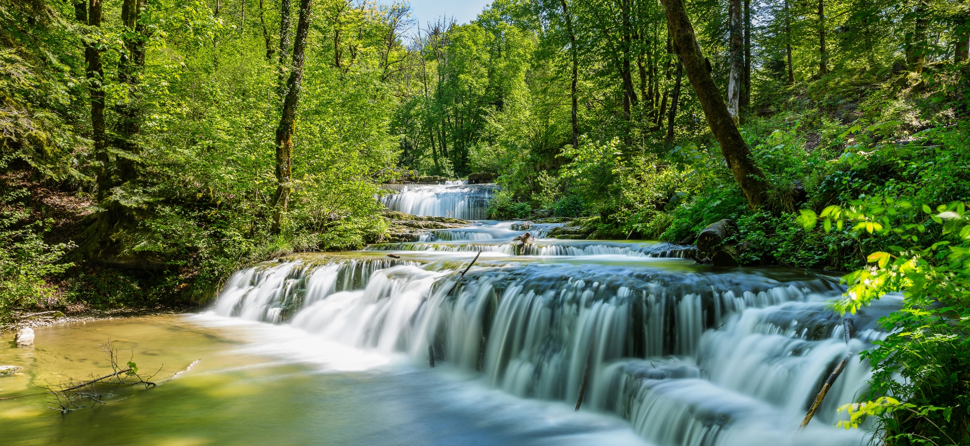 La vallée du Hérisson dans le Jura